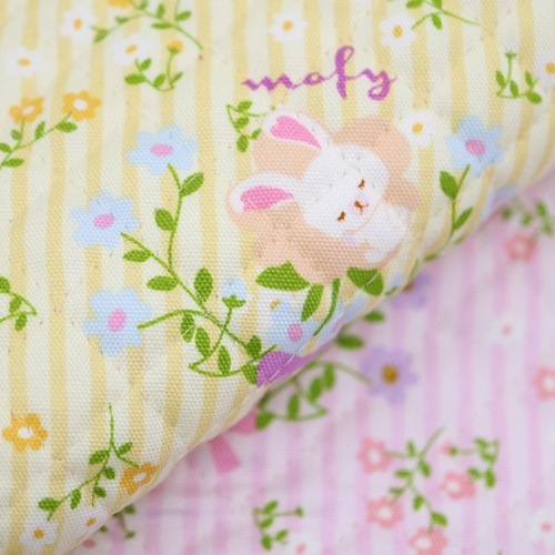 生地 うさぎのモフィオックス ストライプ柄 キルト 手芸センタードリーム通販ネットショップ