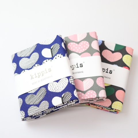 オーダ品 ねむりはーと様 生地 Kippisオックス ハート柄 【50cmカットクロス】 | 手芸