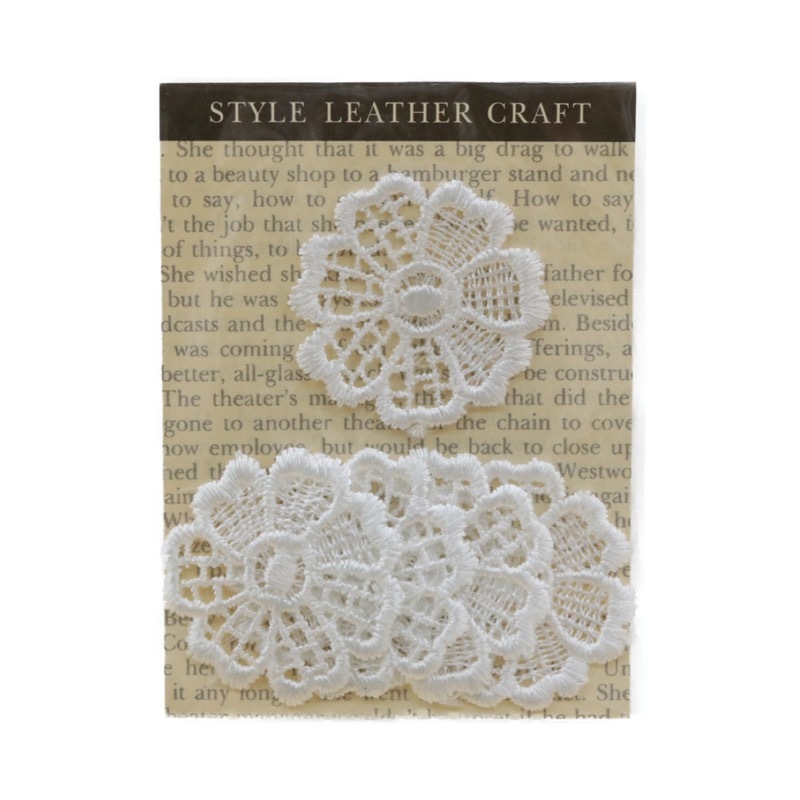 レースモチーフ R 011 花 5枚入り 白 手芸センタードリーム通販ネットショップ
