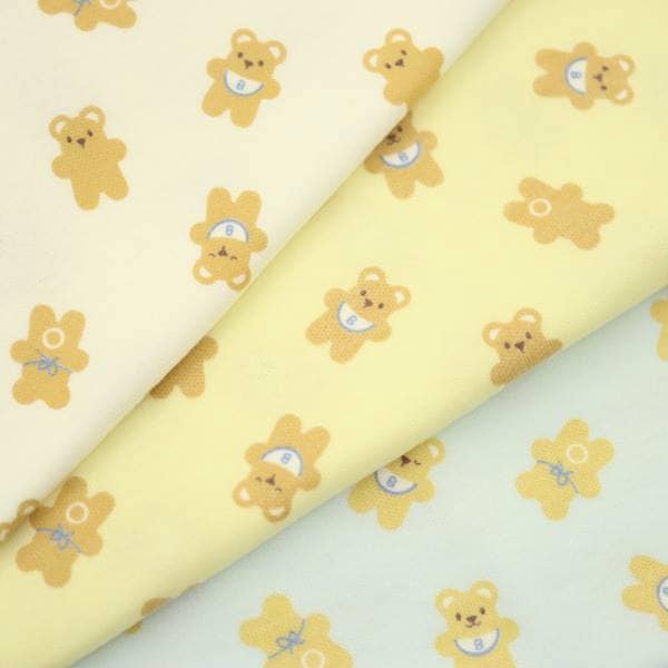 生地 お気に入りベビー スムースプリント くま柄 手芸センタードリーム通販ネットショップ