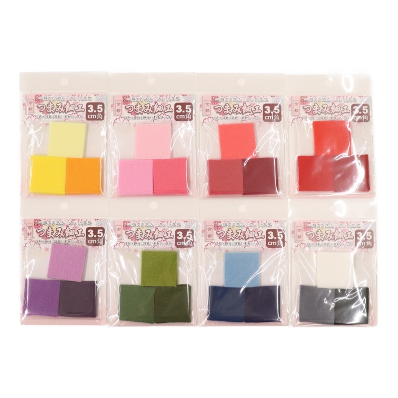 一越ちりめん カット生地 つまみ細工 3.5cm角 | 手芸センタードリーム 