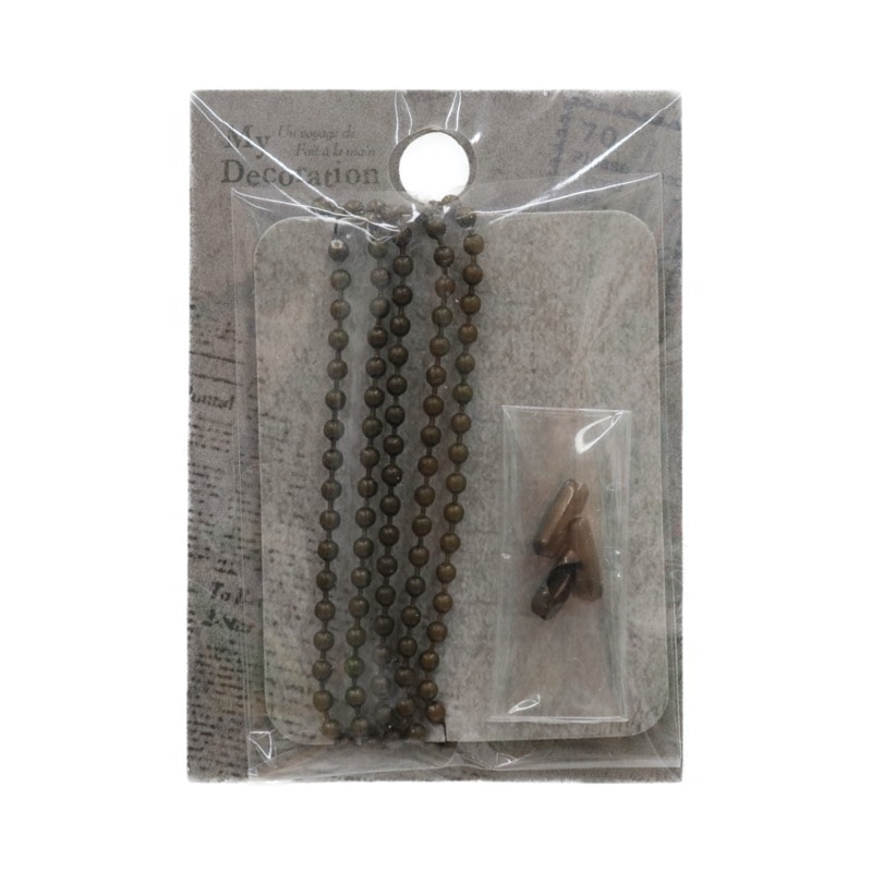 ボールチェーンセット アンティークゴールド | 手芸センタードリーム