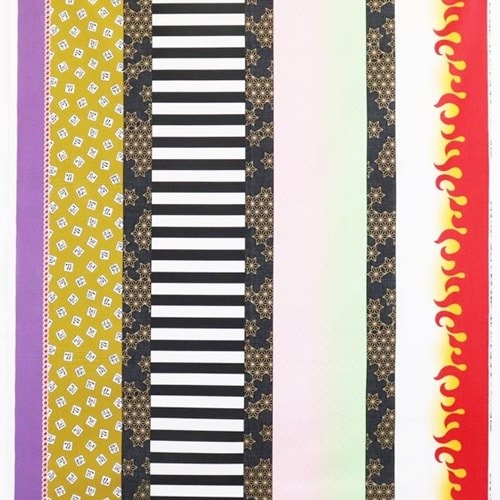 2021新柄)生地 鬼滅の刃 シーチング 炎恋蛇岩柱柄 G5088 | 手芸