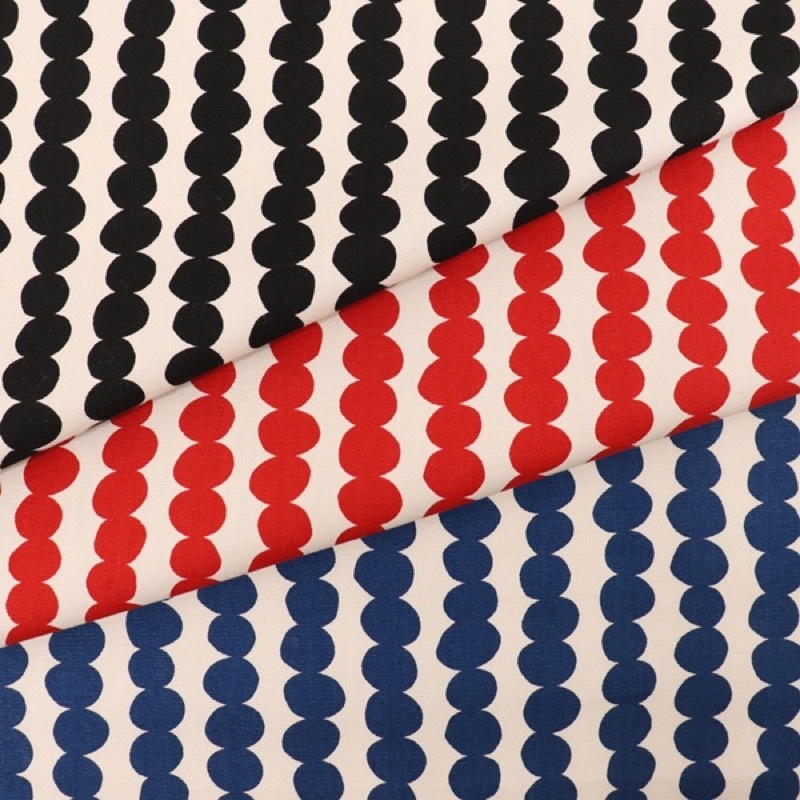 生地 ミヌンコレクション オックスプリント ドットライン柄 手芸センタードリーム通販ネットショップ