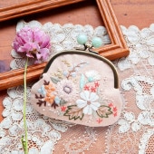 piece k.omono fioret wreah brooch ブローチ white ホワイト | 手芸