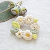 20%OFFݥо(ͭ)piece k.omonofioret wreah brooch ֥ white ۥ磻