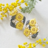 piece k.omono fioret wreah brooch ブローチ white ホワイト | 手芸