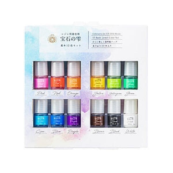 パジコ レジン用着色剤 宝石の雫 基本12色セット | 手芸センター