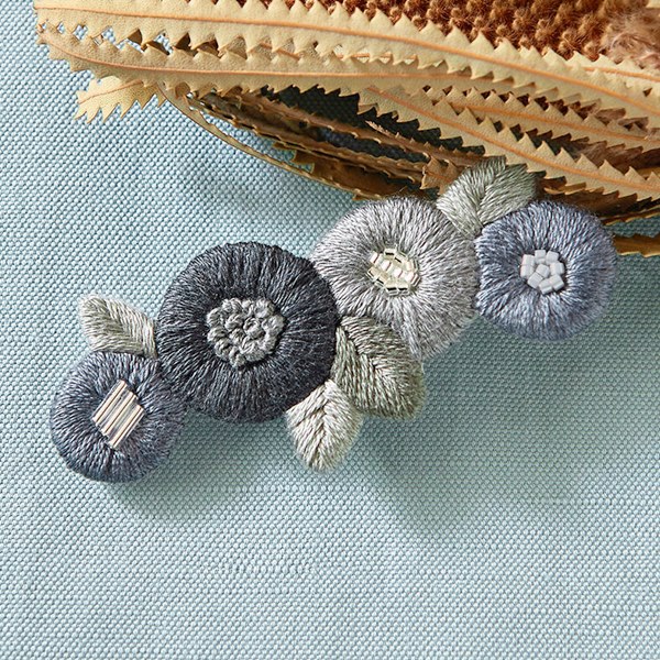 piece k.omono fioret hair accessory ヘアクリップ gray グレー PHC