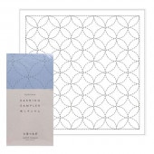 DARUMA だるま 刺し子キット 刺し子ふきん 三重菱つなぎ 白 1008