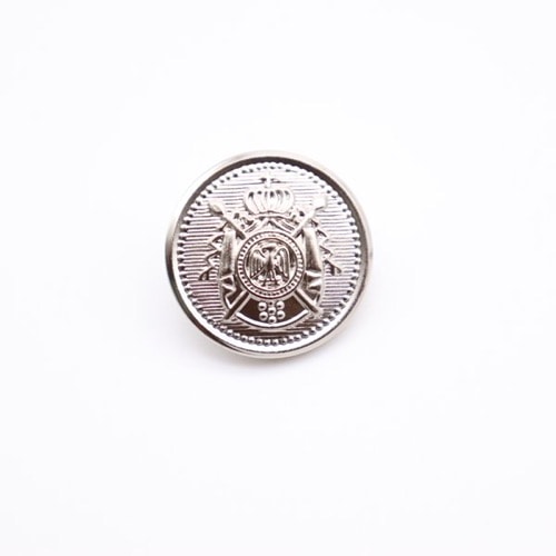 ボタン エンブレム シルバー 20mm 1個入 | 手芸センタードリーム公式