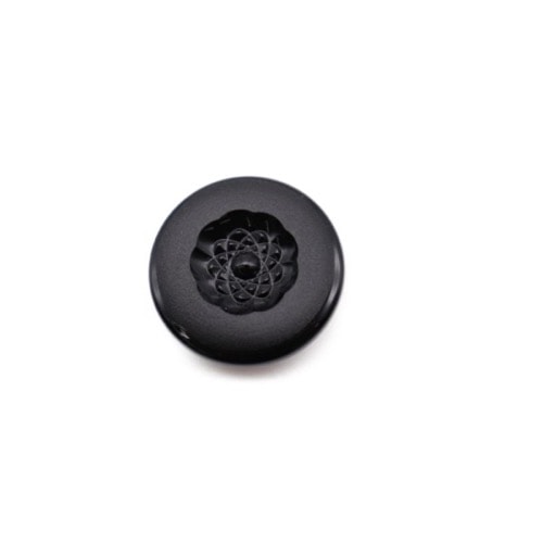 ボタン 花モチーフ ブラック 20mm 1個入 | 手芸センタードリーム公式