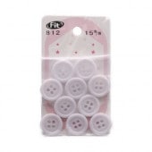 �����ɥܥ��� No812 �ۥ磻�� 15mm 10����