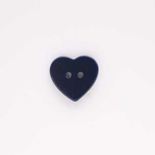 ボタン ハート ネイビー 17×18mm 1個入 | 手芸センタードリーム公式
