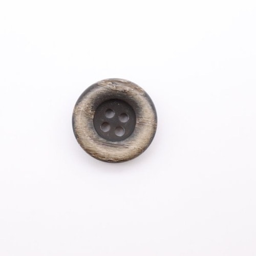 ボタン ウッド調 ダークブラウン系 18mm 1個入 | 手芸センタードリーム