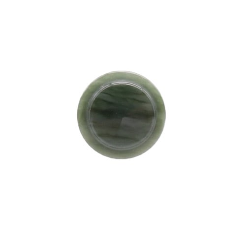 ボタン マーブル調 ダークグリーン 20mm 1個入 | 手芸センタードリーム