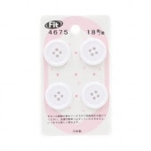 �����ɥܥ��� No4675 �ۥ磻�� 18mm 4����