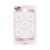 �����ɥܥ��� No4676 �ۥ磻�� 15mm 5����