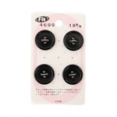 �����ɥܥ��� No4699 �֥�å� 18mm 4����