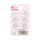 �����ɥܥ��� NW1282 ȾƩ�� �ۥ磻�� 15mm 6����