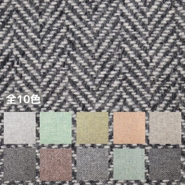 【mannine】裏地アート柄 ウール混ツイードコート Mサイズ セール】 ウールツイード バルマカーンコート FOX TWEED