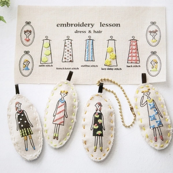 ルシアン 100ネエサン チャーム 刺しゅうキット ペールグレー | 手芸