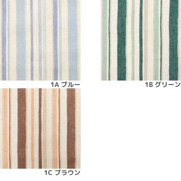 生地 綿麻キャンブリックプリント ストライプ柄 DR11510-1 | 手芸
