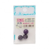 ビーズ 天然石 8mm 大穴 3個入 HC0831B ブルーメノウ | 手芸センター