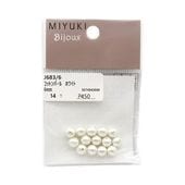MIYUKI Bijoux ���åȥ�ѡ��� 6mm 14���� �ۥ磻�� J683/6