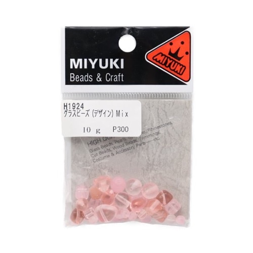 MIYUKI グラスビ－ズ デザインMix ピンク系 10g入 H1924 | 手芸