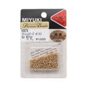 小物 miyuki ビーズ 『プレシャスビーズ 丸小 2mm #193 うす金メッキ H3874