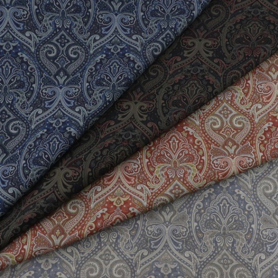 生地 ブロードプリント オリエンタル柄 4219 | 手芸センタードリーム