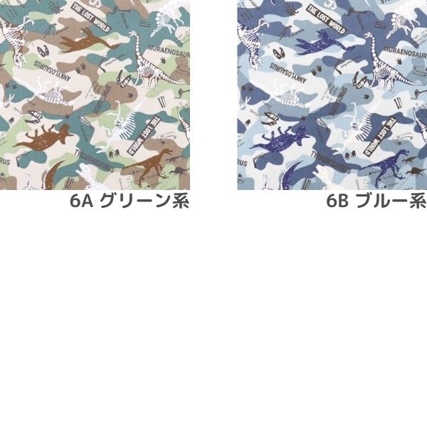 生地 オックスプリント 2024 入園入学 迷彩×恐竜柄 DR2309-6 | 手芸