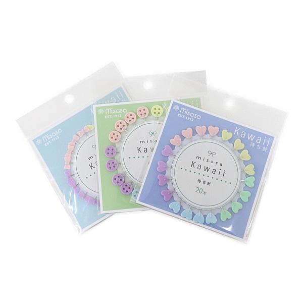 Misasa Kawaii待ち針 20本入 No.8133～8135 | 手芸センター