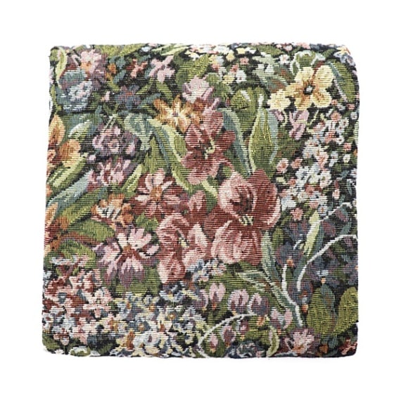 有松絞り 緑地に黒色の花柄 有松絞り 緑地に黒色の花柄 着物・浴衣