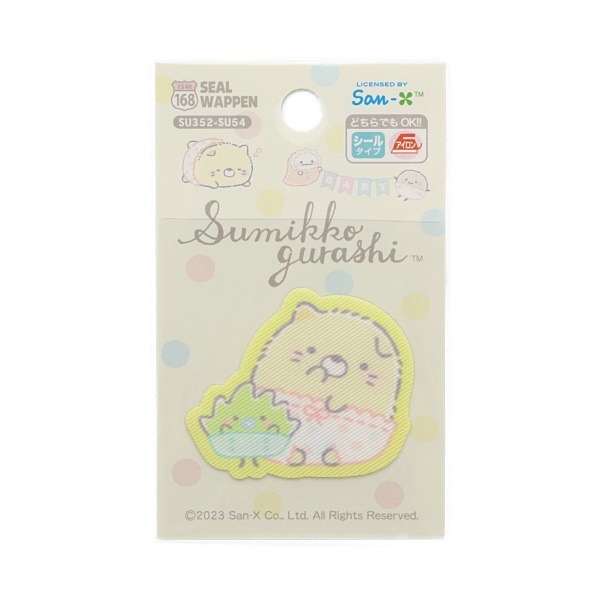 すみっコぐらし すみっコベビー シールワッペン ねこ&ざっそう SU352