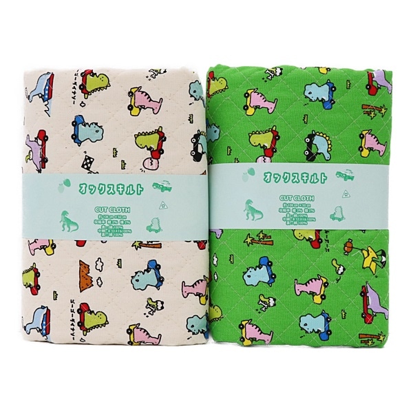 生地 恐竜オックス【キルト】 2025 入園入学 【50cmカットクロス
