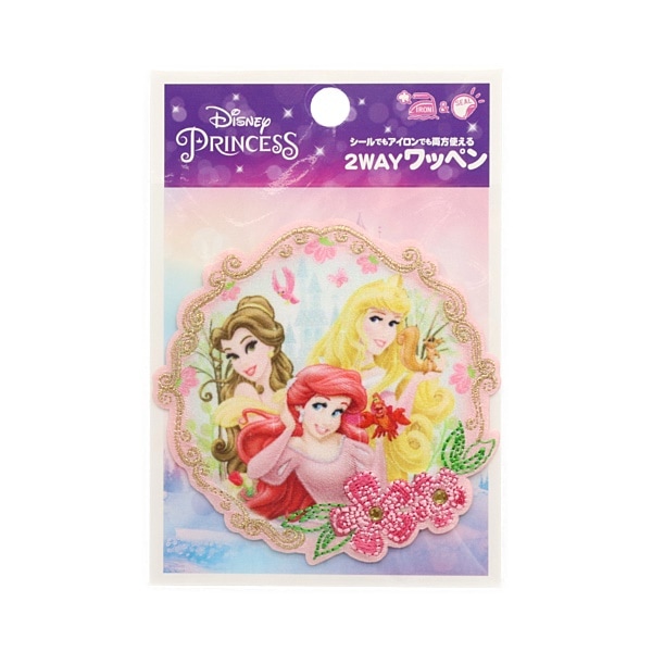 ディズニー 2WAYワッペン プリンセス ドリームキャッスル ワッペン 大