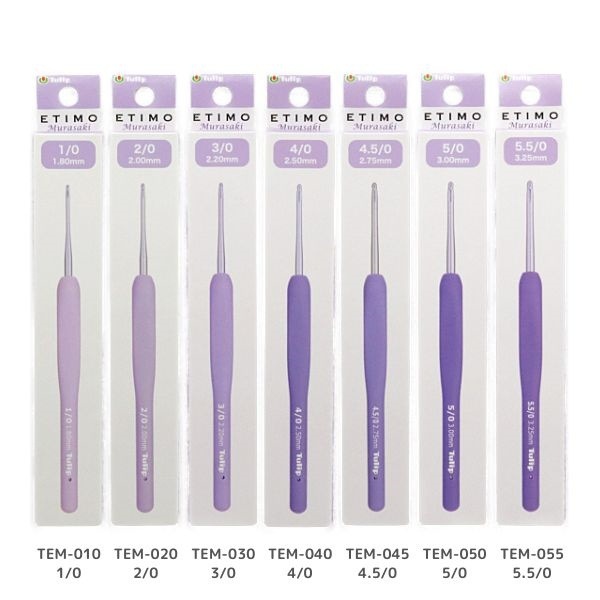 ETIMO Murasaki エティモ ムラサキ クッショングリップ付き かぎ針 TED