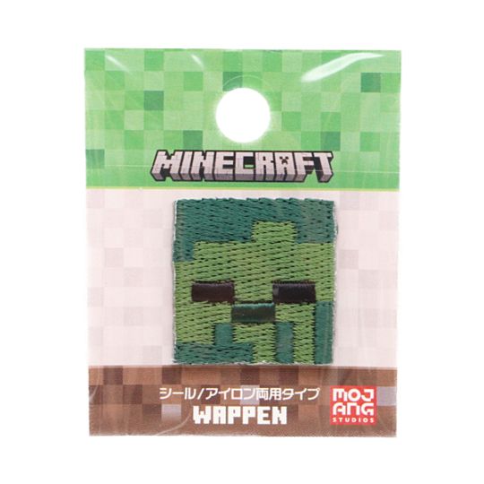 MINECRAFT ワッペン シール/アイロン両用タイプ ZOMBIE シールW MYS004