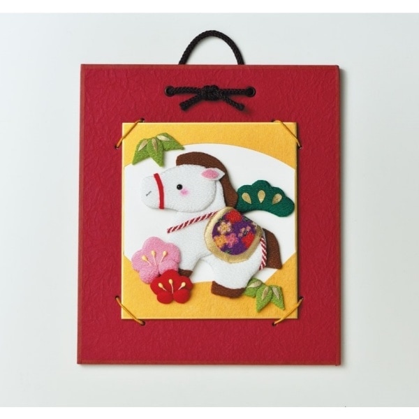 パナミ 押絵豆色紙 招福午 キット LH-195 | 手芸センタードリーム公式