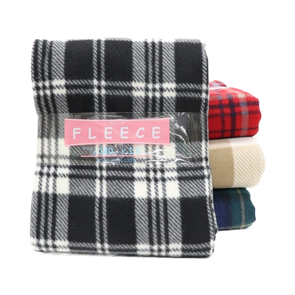 30%OFF処分価格】生地 フリースチェック 【W巾1.5mカットクロス