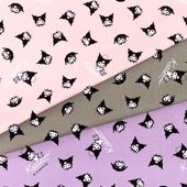 大特価処分】生地 鬼滅の刃 シーチング 蟲霞風音柱柄 G5089