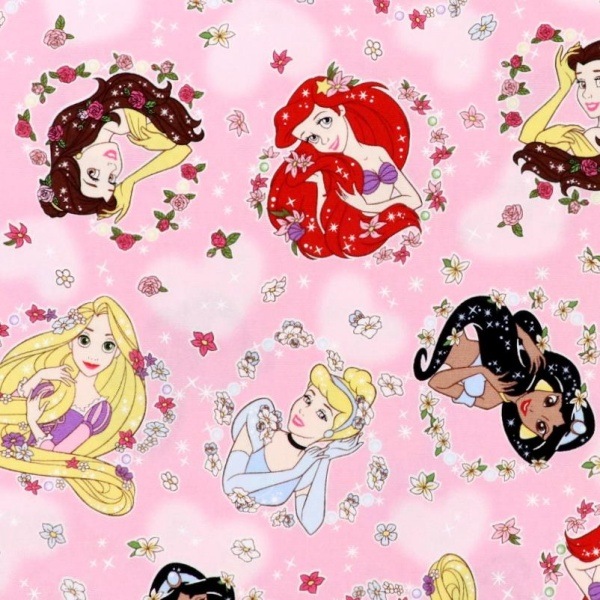 生地 2026 ディズニー BTS ディズニープリンセス フラワー柄 オックス