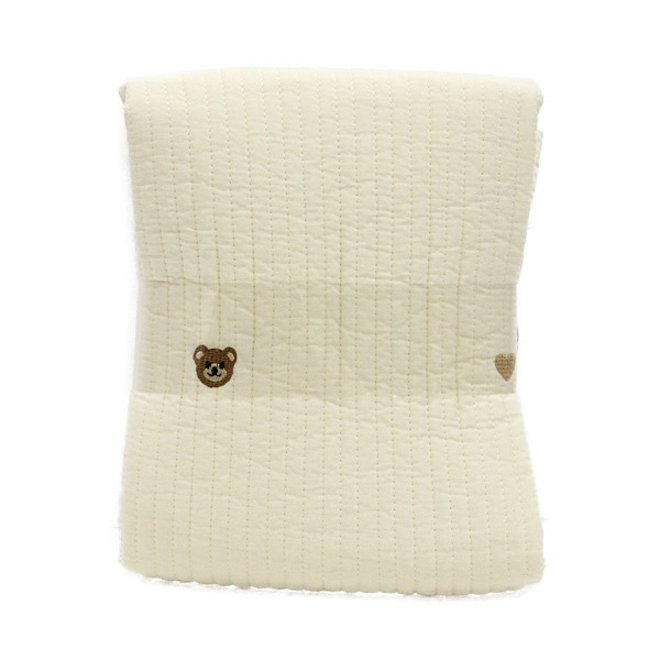 生地 イブルキルト刺繍 くま柄 【65cm×90cmカットクロス】 HS2310-1