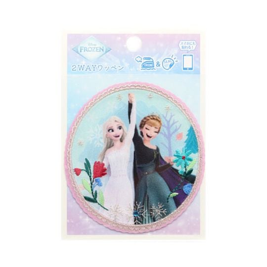 ディズニー 2WAYワッペン アナと雪の女王 ワッペン大 ガッツポーズ