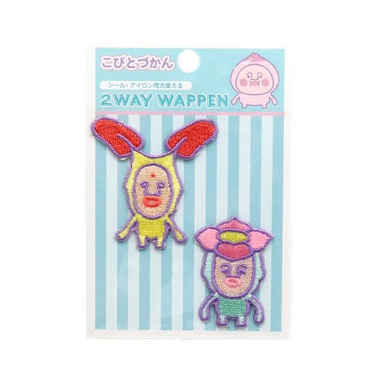 こびとづかん 2WAYワッペン ホトケアカバネ&リトルハナガシラ K02Y3546