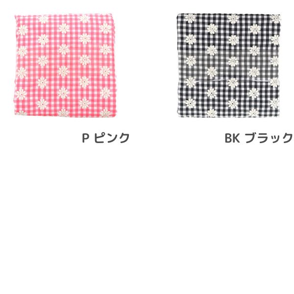 生地 ギンガムチェックリボン刺繍 【50cmカットクロス】 TF-94C | 手芸