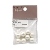 MIYUKI Bijoux ���åȥ�ѡ��� 12mm 8���� �ۥ磻�� J683/12