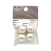 MIYUKI Bijoux コットンパール 6mm 14個入 ホワイト J683/6 | 手芸